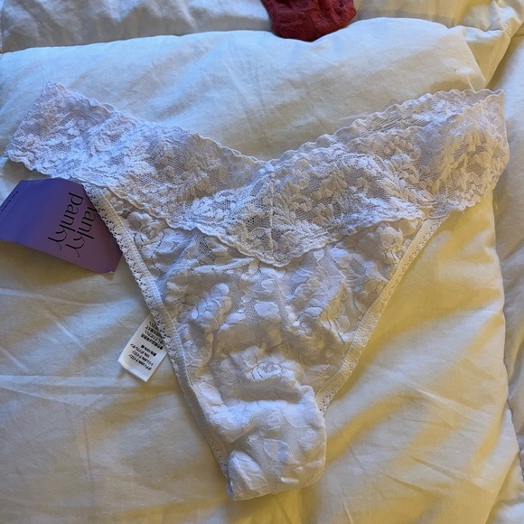 NWT 4 Hanky Panky Lace Thong Set - Teal, Beachy, Rust, Ivory Set - Picture 3 of 9